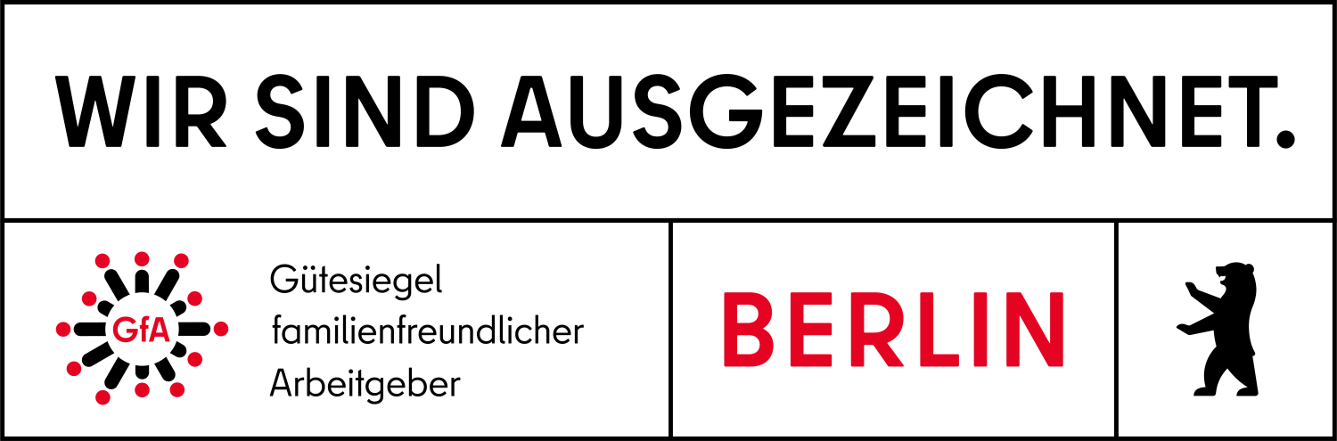 Informationen zum Thema Gütesiegel familienfreundlicher Arbeitgeber auf der Webseite der Senatsverwaltung für Finanzen